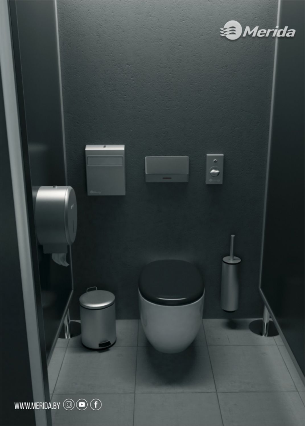 Индивидуальная кабинка туалетной комнаты