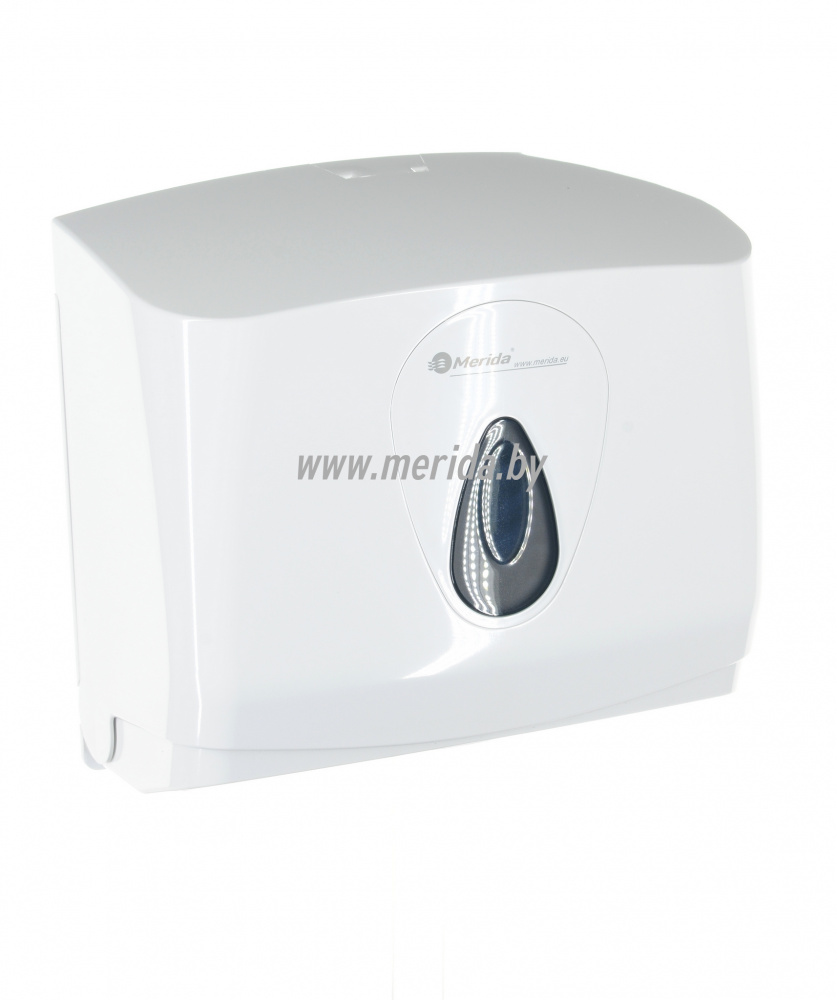 ДИСПЕНСЕР ЛИСТОВЫХ БУМАЖНЫХ ПОЛОТЕНЕЦ MERIDA TOP MINI СЕРАЯ КАПЛЯ