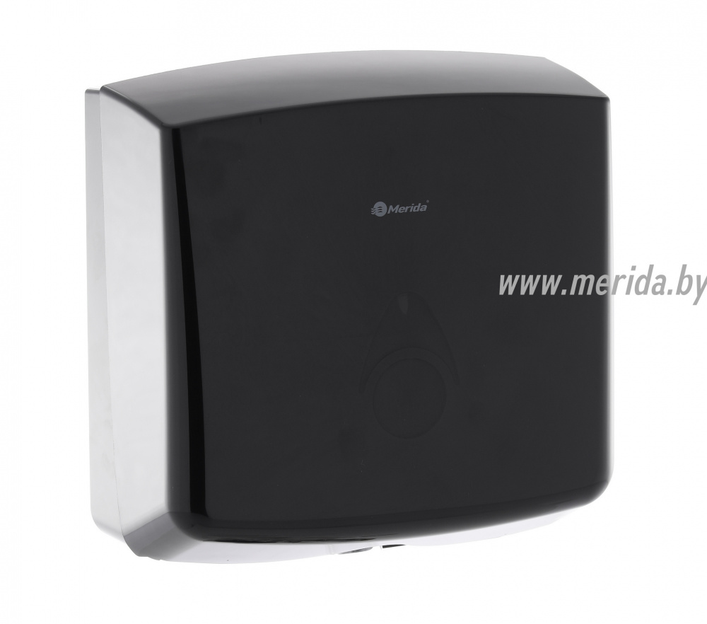 ДИСПЕНСЕР ОТДЕЛЬНЫХ БУМАЖНЫХ ПОЛОТЕНЕЦ  MERIDA COMO MAXI, /ЧЕРНЫЙ/