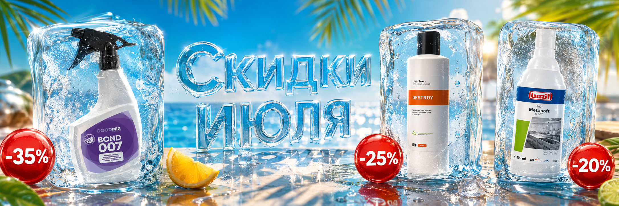 скидки июля