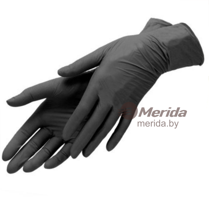 ПЕРЧАТКИ НИТРИЛОВЫЕ BLACK XL (100ШТ)
