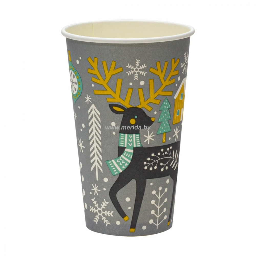СТАКАН 400 МЛ «СНЕЖНОЕ РОЖДЕСТВО» (50 ШТ/УП)
