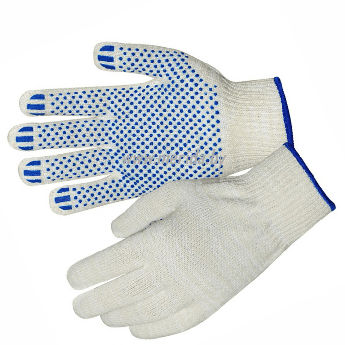 ПЕРЧАТКИ Х/Б С ПВХ «5-НИТЕЙ