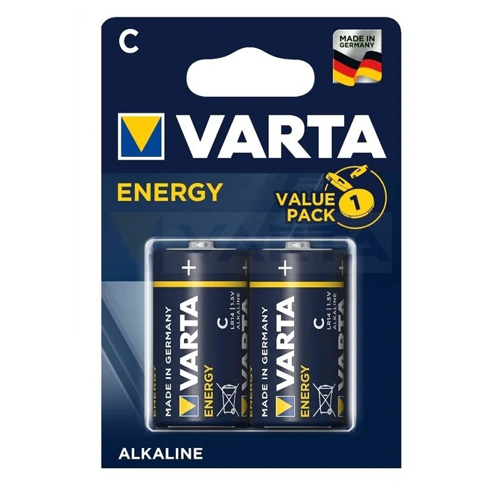 БАТАРЕЙКИ VARTA ENERGY C LR14 (2 ШТ/УП)