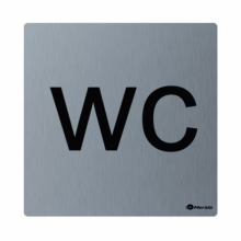 ТАБЛИЧКА "WC" (НЕРЖАВЕЮЩАЯ СТАЛЬ)