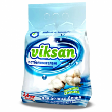 СТИРАЛЬНЫЙ ПОРОШОК ДЛЯ БЕЛОГО VIKSAN "ЦВЕТОК ХЛОПКА", 2,4 КГ