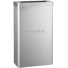 КОРЗИНА ДЛЯ МУСОРА С КОНУСНЫМ ОТВЕРСТИЕМ МЕТАЛЛИЧЕСКАЯ MERIDA STELLA ECONOMY (МАТОВАЯ) 27 Л.