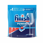 Таблетки для мытья посуды Finish Power для посудомоечной машины, 13 шт