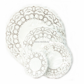 САЛФЕТКА АЖУРНАЯ КРУГЛАЯ ДИАМЕТРОМ 30 СМ, 250 ШТ