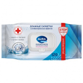 ВЛАЖНЫЕ САЛФЕТКИ AURA FAMILY 120ШТ С КРЫШКОЙ
