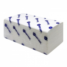 ПОЛОТЕНЦА БУМАЖНЫЕ V-ОПТИМУМ MERIDA, 1-СЛОЙ (250 ШТУК)