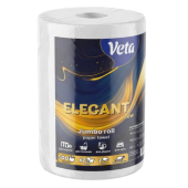 ПОЛОТЕНЦА БУМАЖНЫЕ ДВУХСЛОЙНЫЕ VETA ELEGANT NEW, 62 М, 100% ЦЕЛЛЮЛОЗА, 6 РУЛ/УП