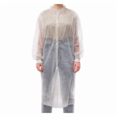 ХАЛАТ МЕДИЦИНСКИЙ НА ЛИПУЧКЕ, БЕЛЫЙ (10 ШТ/УП) ХАЛАТ МЕДИЦИНСКИЙ НА ЛИПУЧКЕ, БЕЛЫЙ (10 ШТ/УП)