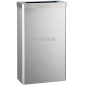 КОРЗИНА ДЛЯ МУСОРА С КОНУСНЫМ ОТВЕРСТИЕМ МЕТАЛЛИЧЕСКАЯ MERIDA STELLA ECONOMY (МАТОВАЯ) 27 Л.
