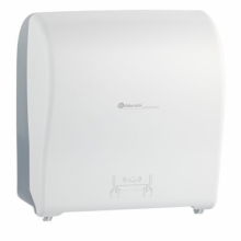 ДЕРЖАТЕЛЬ ПОЛОТЕНЕЦ В РУЛОНАХ АВТОМАТИЧЕСКИЙ «SOLID CUT» MAXI (БЕЛЫЙ)