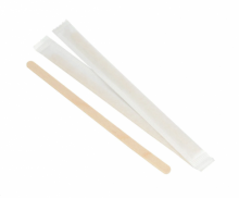 РАЗМЕШИВАТЕЛЬ ДЕРЕВЯННЫЙ В ИНДИВИДУАЛЬНОЙ УПАКОВКЕ (250 ШТ/УП)