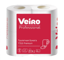 БУМАГА ТУАЛЕТНАЯ VEIRO PROFESSIONAL PREMIUM 2-СЛОЯ В УПАКОВКЕ 4 РУЛОНА БУМАГА ТУАЛЕТНАЯ VEIRO PROFESSIONAL PREMIUM 2-СЛОЯ В УПАКОВКЕ 4 РУЛОНА