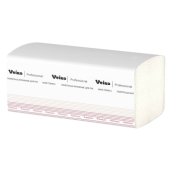ПОЛОТЕНЦА БУМАЖНЫЕ V VIERO PREMIUM, БЕЛЫЕ, 2–СЛОЯ (200 ШТУК)