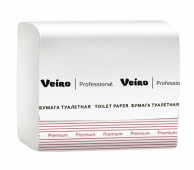 ТУАЛЕТНАЯ БУМАГА В ЛИСТАХ V-СЛОЖЕНИЕ VEIRO PROFESSIONAL PREMUIM 2-СЛОЯ