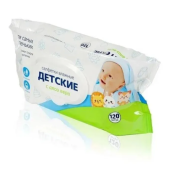 ВЛАЖНЫЕ САЛФЕТКИ СВЕТОФОР ДЕТСКИЕ АЛОЭ С КРЫШКОЙ, 120 ШТ