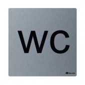 ТАБЛИЧКА "WC" (НЕРЖАВЕЮЩАЯ СТАЛЬ)