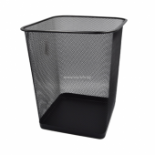 СЕТЧАТАЯ СТАЛЬНАЯ КОРЗИНА ДЛЯ БУМАГИ 10 Л. (ЧЕРНАЯ) 