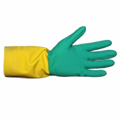 ПЕРЧАТКИ РЕЗИНОВЫЕ ХОЗЯЙСТВЕННЫЕ, БИКОЛОР (РАЗМЕР М)