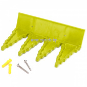 КРЕПЛЕНИЕ НАСТЕННОЕ ДЛЯ ИНВЕНТАРЯ (91106) ЖЕЛТЫЙ КРЕПЛЕНИЕ НАСТЕННОЕ ДЛЯ ИНВЕНТАРЯ (91106) ЖЕЛТЫЙ