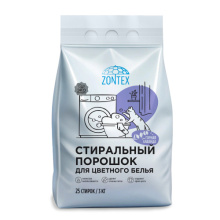 СТИРАЛЬНЫЙ ПОРОШОК ZONTEX ДЛЯ ЦВЕТНОГО БЕЛЬЯ ZONTEX 3 КГ ГОРНАЯ ЛАВАНДА