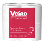 БУМАГА ТУАЛЕТНАЯ VEIRO PROFESSIONAL PREMIUM, 2-СЛОЙНАЯ, С ПЕРФОРАЦИЕЙ, 8 РУЛ/УП