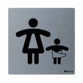 ТАБЛИЧКА "КОМНАТА МАТЕРИ И РЕБЁНКА" (НЕРЖАВЕЮЩАЯ СТАЛЬ)