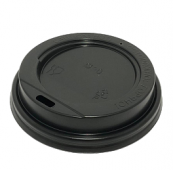 КРЫШКА ДЛЯ СТАКАНА D80 ММ С ПИТЕЙНИКОМ, ЧЕРНАЯ (100 ШТ/УП)