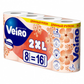 БУМАГА ТУАЛЕТНАЯ VEIRO 2XL (8 РУЛ/УП) БУМАГА ТУАЛЕТНАЯ VEIRO 2XL (8 РУЛ/УП)