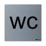 ТАБЛИЧКА "WC" (НЕРЖАВЕЮЩАЯ СТАЛЬ)