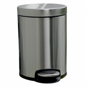 КОРЗИНА С ПЕДАЛЬЮ SILENT 5Л, МАТОВАЯ КОРЗИНА С ПЕДАЛЬЮ SILENT 5Л, МАТОВАЯ