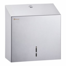 ДИСПЕНСЕР ДЛЯ ОТДЕЛЬНЫХ БУМАЖНЫХ ПОЛОТЕНЕЦ МЕТАЛЛИЧЕСКИЙ MERIDA STELLA MAXI (ПОЛИРОВАННЫЙ)