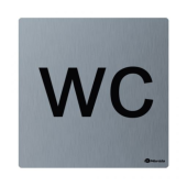 ТАБЛИЧКА "WC" (НЕРЖАВЕЮЩАЯ СТАЛЬ)