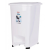 КОНТЕЙНЕР ДЛЯ МУСОРА С ПЕДАЛЬЮ SLIM 25 Л (БЕЛЫЙ)